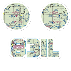 Oltman-Shuck Airport (83IL) VFR Sectional Sticker Pack