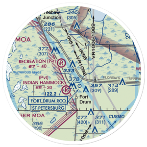 Lake Montaza Airport (83FD) VFR Sectional Sticker (20 mile)