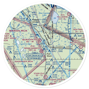 Lake Montaza Airport (83FD) VFR Sectional Sticker (30 mile)