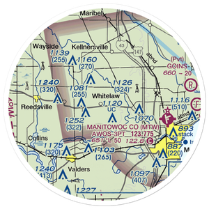 Triple S Ranch Airport (82WI) VFR Sectional Sticker (20 mile)