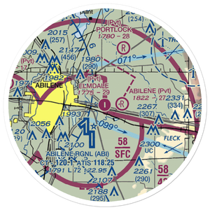 Elmdale Airpark (82TS) VFR Sectional Sticker (20 mile)