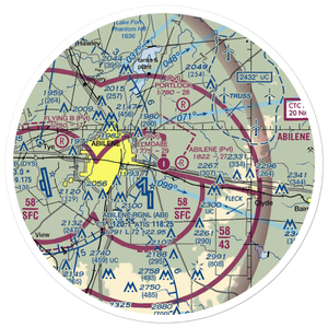 Elmdale Airpark (82TS) VFR Sectional Sticker (30 mile)