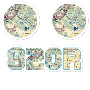 Lost Creek Airport (82OR) VFR Sectional Sticker Pack