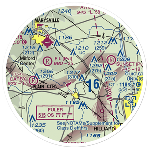 J-Em Farm Airport (82OI) VFR Sectional Sticker (20 mile)