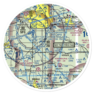 Cheechako Airport (82LL) VFR Sectional Sticker (30 mile)