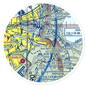 Fisher's Field (82LA) VFR Sectional Sticker (20 mile)