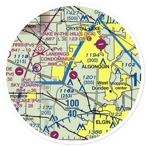 Landings Condominium Airport (82IS) VFR Sectional Sticker (20 mile)