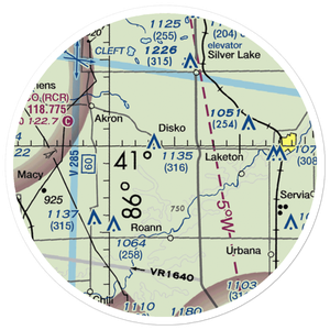 Hunter Airport (82IN) VFR Sectional Sticker (20 mile)