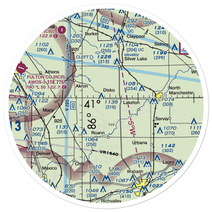 Hunter Airport (82IN) VFR Sectional Sticker (30 mile)