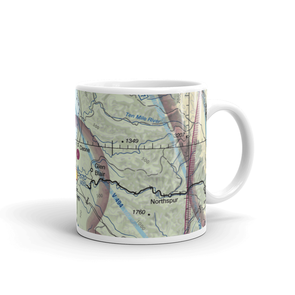 Fort Bragg Airport (82CL) VFR Sectional  Mug 