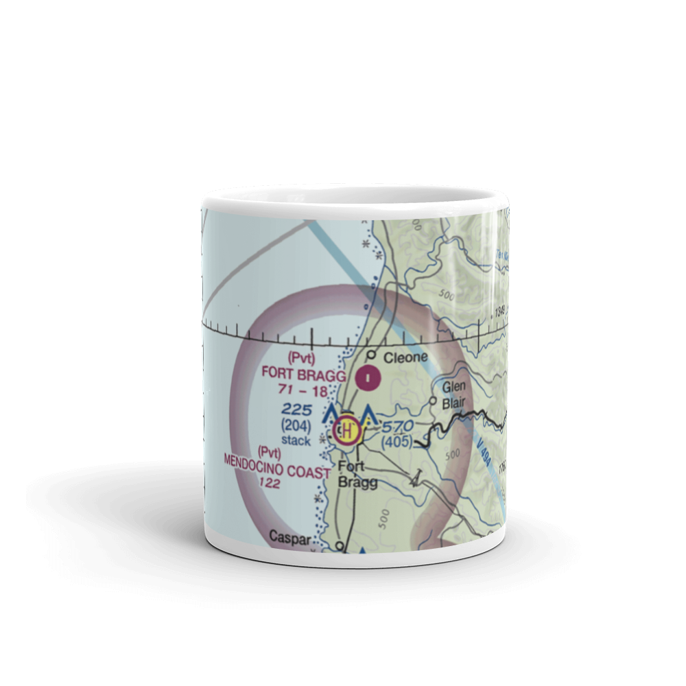 Fort Bragg Airport (82CL) VFR Sectional  Mug 