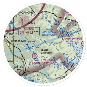 Ferguson Airport (81VA) VFR Sectional Sticker (20 mile)
