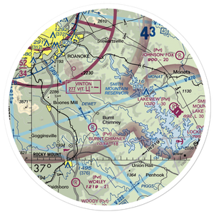 Ferguson Airport (81VA) VFR Sectional Sticker (30 mile)