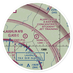 Horn Ranch Airport (81TE) VFR Sectional Sticker (20 mile)