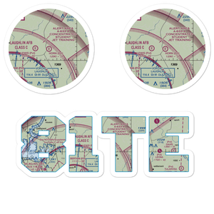 Horn Ranch Airport (81TE) VFR Sectional Sticker Pack