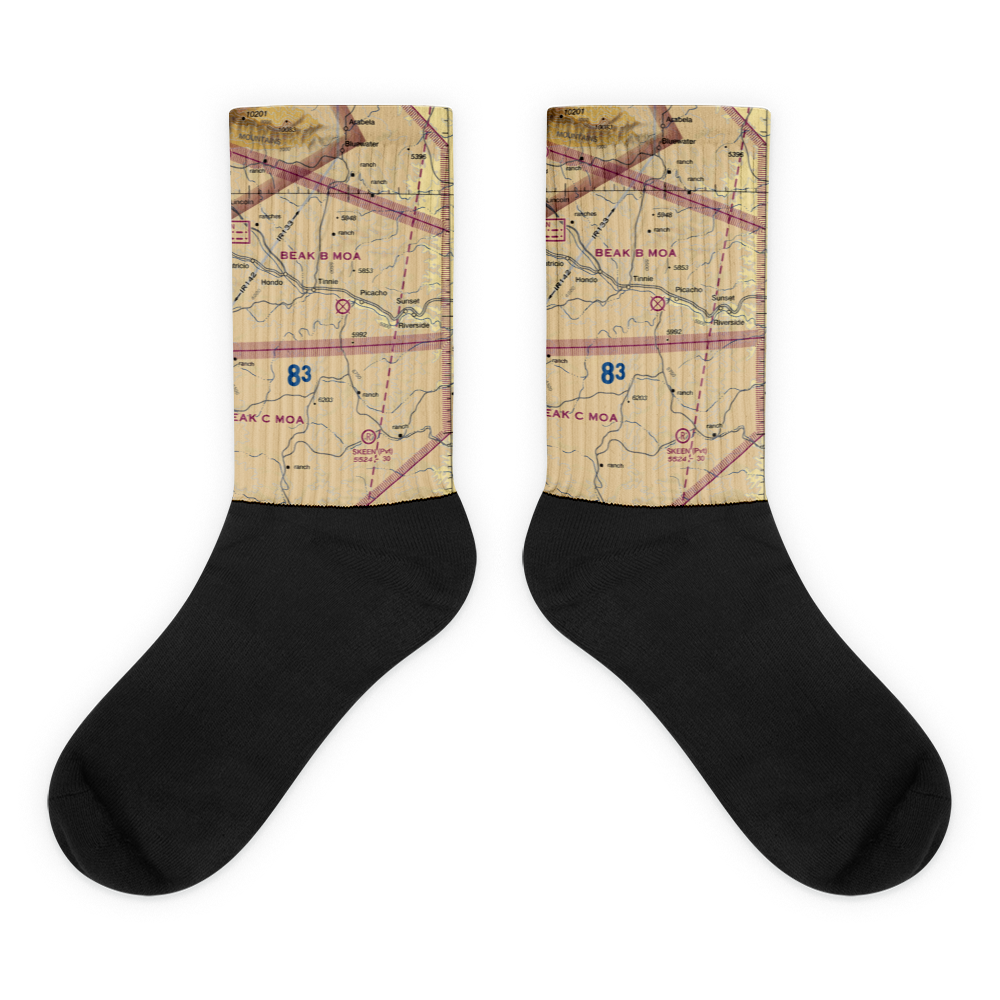 Diamond A Ranch Airport (81NM) VFR Sectional Socks 