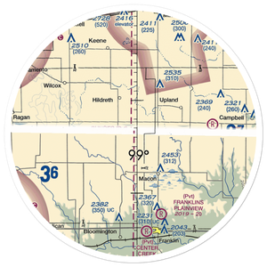 Bunger Field (81NE) VFR Sectional Sticker (30 mile)
