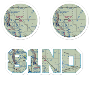 Millers Airstrip (81ND) VFR Sectional Sticker Pack
