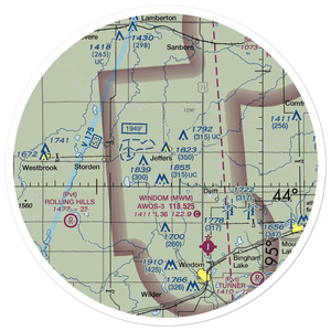 Ewen Landing Field (81MN) VFR Sectional Sticker (30 mile)