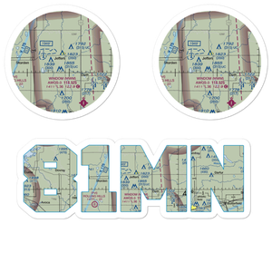 Ewen Landing Field (81MN) VFR Sectional Sticker Pack