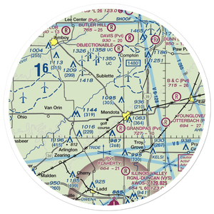 Otterbach Farm Airport (81LL) VFR Sectional Sticker (30 mile)