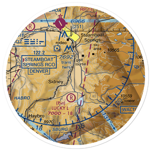 Mesa 1 Airport (81CO) VFR Sectional Sticker (20 mile)