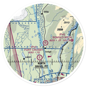 Mc Kinley Country Airport (81AK) VFR Sectional Sticker (20 mile)