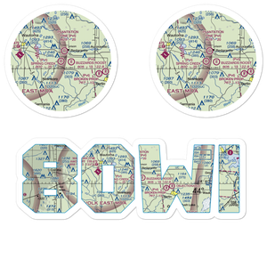 Spring Creek Airport (80WI) VFR Sectional Sticker Pack