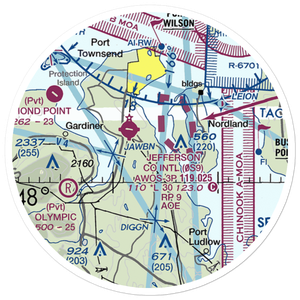 SFS Airpark (80WA) VFR Sectional Sticker (20 mile)