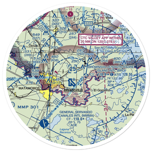Resaca Airstrip (80TX) VFR Sectional Sticker (30 mile)