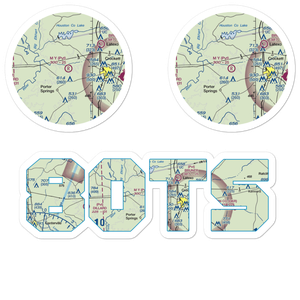 M Y Ranch Airport (80TS) VFR Sectional Sticker Pack