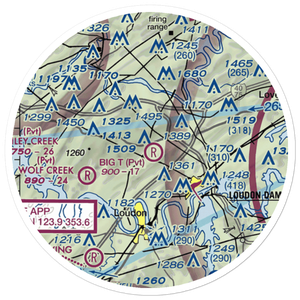 Big T Airport (80TN) VFR Sectional Sticker (20 mile)