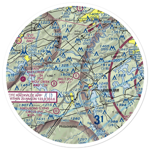 Big T Airport (80TN) VFR Sectional Sticker (30 mile)