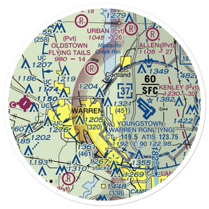 Sloas Airport (80OH) VFR Sectional Sticker (20 mile)
