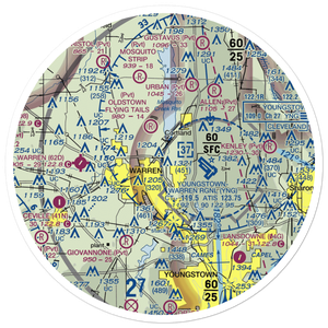 Sloas Airport (80OH) VFR Sectional Sticker (30 mile)
