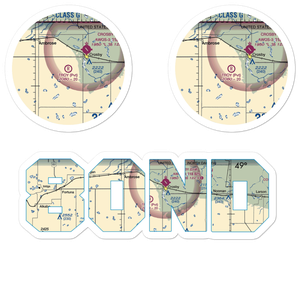 Troy Field (80ND) VFR Sectional Sticker Pack