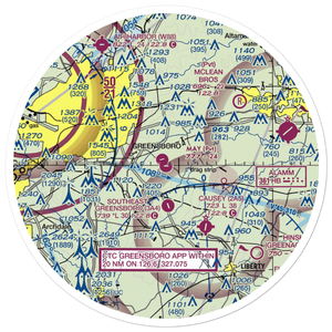 May Airport (80NC) VFR Sectional Sticker (30 mile)