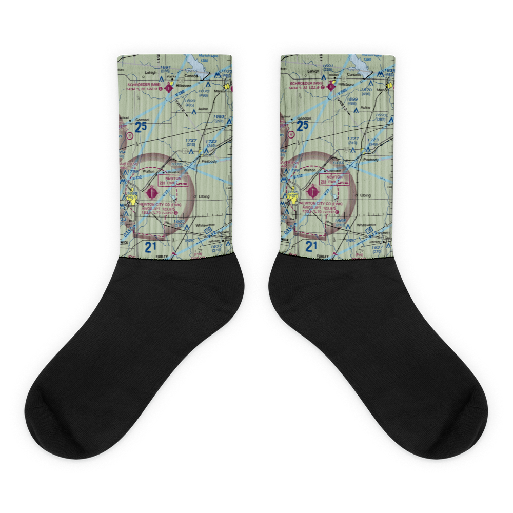 Gilley's Airport (80KS) VFR Sectional Socks 