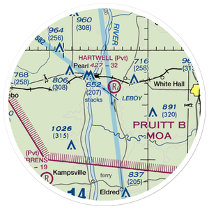 Martin Airport (80IS) VFR Sectional Sticker (20 mile)