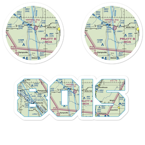 Martin Airport (80IS) VFR Sectional Sticker Pack
