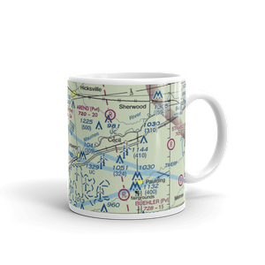Gustin's /Private/ Airport (80IN) VFR Sectional  Mug