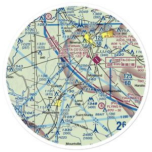Murphy's Landing Airport (80GA) VFR Sectional Sticker (30 mile)
