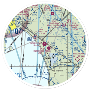 Brady Ranch Airport (80FD) VFR Sectional Sticker (30 mile)