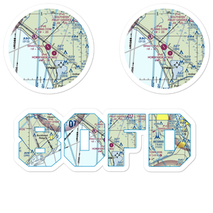 Brady Ranch Airport (80FD) VFR Sectional Sticker Pack