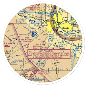 Simonson Field (80CO) VFR Sectional Sticker (30 mile)