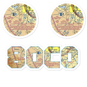 Simonson Field (80CO) VFR Sectional Sticker Pack