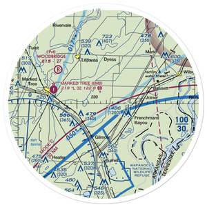 Price Field (80AR) VFR Sectional Sticker (30 mile)