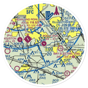 Polly Ranch Airport (7XS0) VFR Sectional Sticker (20 mile)
