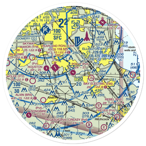 Polly Ranch Airport (7XS0) VFR Sectional Sticker (30 mile)