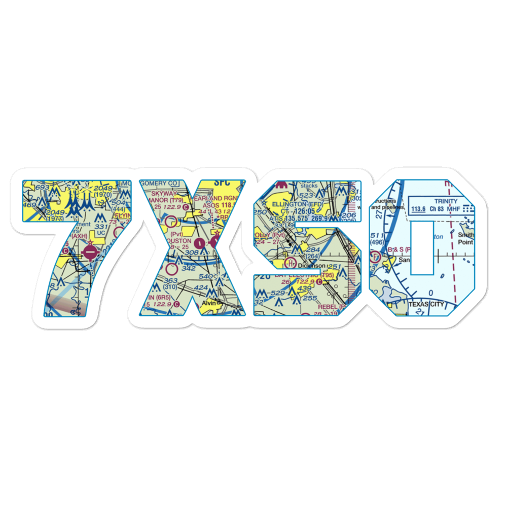 Polly Ranch Airport (7XS0) VFR Sectional Sticker 